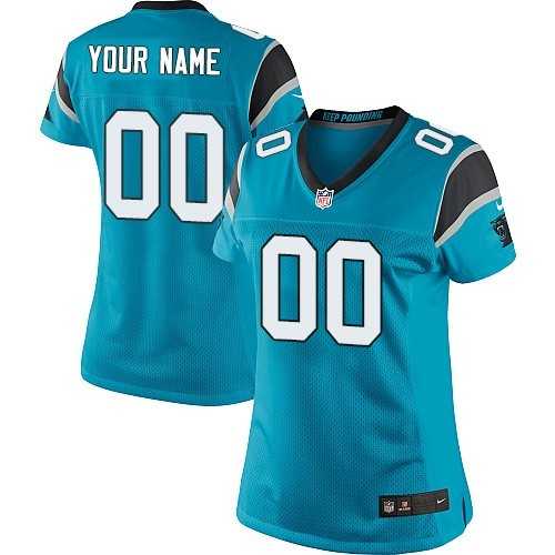 Women Nike Carolina Panthers Customized Blue Team Color Stitched NFL Game Jersey,We sell and wholesale Women Nike Carolina Panthers Customized Blue Team Color Stitched NFL Game Jersey on line form chian!